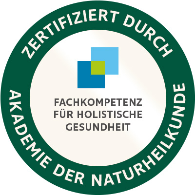 Zertifiziert durch die Akademie der Naturheilkunde – Fachkompetenz für holistische Gesundheit